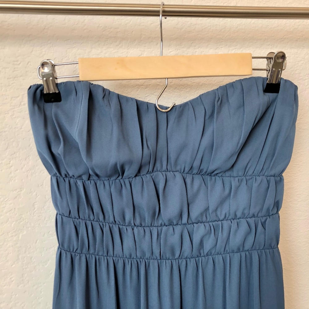 WAYF The Talia Tiered Strapless Dress